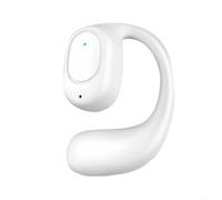 Kivivaka Casque sans fil avec réduction du bruit, casque de sport à oreilles ouvertes pour course à pied et salle de sport, appels mains libres, design PC léger, blanc (blanc)
