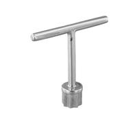 Kivivaka Clé à molette en acier inoxydable 316 pour plaques de pont marines, outil de remplissage de carburant et couvercle de trappe sur yachts, argent