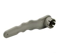 Kivivaka Clé à valve d'air pour bateau gonflable 6/8 dents en spirale pour kayak, dériveur, paddleboard, matériau ABS compact avec poignée ondulée (gris à huit dents)