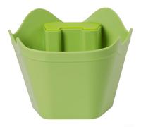 Kivivaka Coffee Knock Box Boîte à café en ABS avec support de tamponnage - Poubelle absorbant les chocs pour accessoires de barista 12,6 x 8,5 cm (vert)
