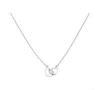 Kivivaka Collier minimaliste en alliage d'acier avec pendentif en forme de | Matériau en acier inoxydable, finition galvanisée, surface polie lisse, pendentif symbole d'amour, prêt à porter au quotidien