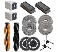 Kivivaka Complet pour pièces de rechange pour X50 for Pro, S40 Robotic pour aspirateurs, avec brosse à rouleau, brosses latérales, filtres, serpillères et sacs