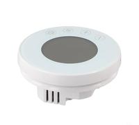 Kivivaka Contrôleur de température intelligent WiFi pour Tuya, thermostat programmable 7 jours avec commande vocale, verrouillage enfant pour chauffage domestique, blanc (GC-Wifi)