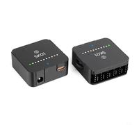 Kivivaka Contrôleur de ventilateur 12 V pour concentrateur avec entrée type ou CC, contrôleur de vitesse de ventilateur PC à 6 ports avec bouton et LED, 60 W pour refroidissement maximal du poste de