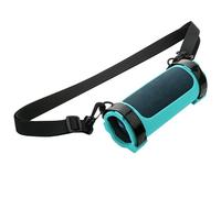 Kivivaka Coque de protection en silicone pour haut-parleur JBL Flip 6 avec sangle et support de rangement Bleu clair