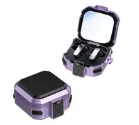 Kivivaka Coque de protection pour Galaxy Buds 4/4 Pro avec verrouillage sécurisé - Coque de téléphone robuste avec fonction support - Coque résistante aux chocs - Rouge, jaune, bleu, vert, violet