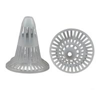 Kivivaka Couvercle de drainage en plastique recy urable pour pots d'orchidées améliorant la santé des racines et le contrôle de l'humidité, noir (6 x 7 cm)