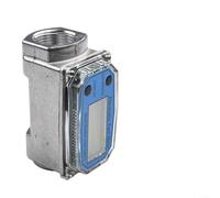 Kivivaka Débitmètre électronique à turbine pour eau diesel, jauge numérique de comptage de liquide, corps en alliage d'aluminium, filetage NPT de 5,1 cm (5,1 cm)