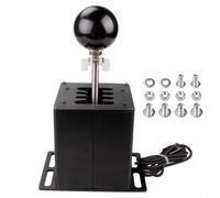 Kivivaka Dérailleur USB H-Gear PC pour Logitech G29 G27 G25 pour Thrustmaster T300 T500 Racing Sim Games 7 vitesses + R (8 vitesses), plastique et alliage d'aluminium (7 vitesses + R-HB039)