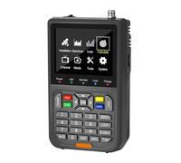 Kivivaka Digital Satellite Finder Meter with 3.5" LCD Screen DVB-S2X//S Compatible, Signal Strength and Quality Detector for Adjust Satellite TV Dish Black