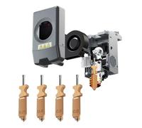 Kivivaka Ensemble de buse Flashforge AD5X, 0,25/0,4/0,6/0,8 mm en acier trempé pour remplacement Hot End pour imprimante 3D, libération rapide, résistant aux hautes températures jusqu'à 300 0,8 mm