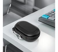 Kivivaka Étui de protection en EVA pour souris Logitech MX Anywhere 3S, coque rigide, sac de voyage avec poche filet élastique et dragonne, noir