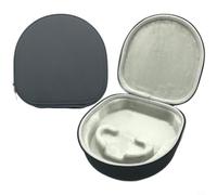 Kivivaka Étui rigide portable pour casque JBL LIVE650BT E65BT Duet LIVE500BT, sac de rangement de voyage compact avec intérieur en maille, gris (noir)