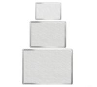 Kivivaka Filet à pizza rectangulaire en aluminium pour utilisation au four, 20 x 30 cm ou 28 x 40 cm, répartition homogène de la chaleur, design en maille robuste (20 x 30 cm)