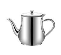 Kivivaka Flacon distributeur d'huile de cuisson filtré et épais en acier inoxydable 201, blanc ou acier inoxydable argenté 500 ml