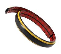 Kivivaka Gaine de protection de câble de sol - pour la gestion de câbles en PVC souple pour la maison, le bureau et la salle de sport - 1 m, jaune/noir, 40 mm/50 mm de largeur D40