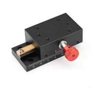 Kivivaka Glissière à queue d'aronde manuelle en X 40 mm, plate-forme de déplacement de réglage fin en alliage d'aluminium avec 0,01 mm pour la fibre optique et la détection