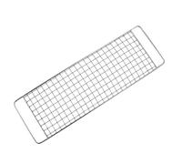 Kivivaka Grille de barbecue en acier inoxydable 38 x 12 cm, filet de cuisson pour remplacement en plein air, camping, grille métallique portable avec sac de transport C