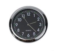 Kivivaka Horloge de voiture analogique à quartz lumineuse, 4 x 4 cm, en métal, pour grille d'aération, tableau de bord, accessoire d'intérieur pour voiture, maison, bureau