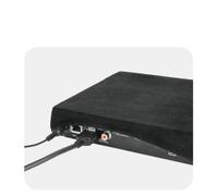 Kivivaka Housse anti-poussière lavable pour lecteur DVD Sony BDP-BX370 S3700 S1700 Tissu doux avec élastique de sécurité Noir