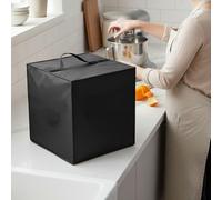 Kivivaka Housse anti-poussière pour friteuse T-fal 3,5 L, nylon 600D résistant à la chaleur avec poignée, noir