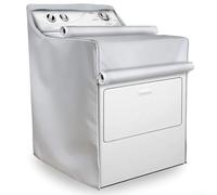 Kivivaka Housse de protection en tissu Oxford imperméable à l'eau et à la poussière avec corde arrière réglable sur trois côtés pour linge, cuisine, maison (argent)