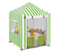 Kivivaka Housse en tissu Oxford 210D pour cabane de jeu d'extérieur résistante aux intempéries et au soleil, adaptée aux structures en bois, bleu (vert)