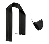 Kivivaka Housse étanche pour fil de moteur à la traîne avec fermeture éclair, manchon de câble robuste pour utilisation marine, attaches de câble, noir (A)