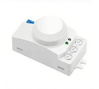 Kivivaka Interrupteur à induction pour micro-ondes 5,8 G, capteur réglable de 2 à 8 m pour lumière LED, AC 100-240 V/DC 12-24 V, marche/arrêt automatique pour couloir escalier (DC 12-24 V)