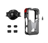 Kivivaka Kit cage et cache objectif en alliage d'aluminium pour caméra | Coque thermique avancée en graphène, cadre de 11,2 x 6,4 x 2,7 cm, ensemble de manchons coupe-vent, finition bicolore