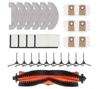 Kivivaka Kit d'accessoires de rechange uninell UR3 Robot pour aspirateur, brosse principale, brosse latérale, filtre, chiffon de serpillère, sacs à poussière de 3,3 L, tampons lavables pour nettoyage