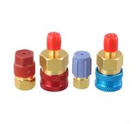 Kivivaka Kit d'adaptateur secteur vers R134a, coupleurs rapides en laiton pour conversion de climatisation de voiture