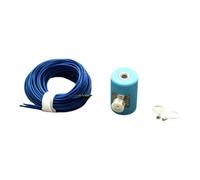 Kivivaka Kit de base d'antenne télescopique M10 à ondes courtes avec adaptateur SO239 pour USDX QRP et radio amateur, noir, rouge, bleu ou jaune bleu + grille