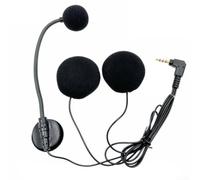 Kivivaka Kit de mise à niveau de microphone pour casque de moto - Micro en mousse pour systèmes d'interphone - Facile à installer - Fil de 77 cm (A)