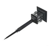 Kivivaka Lampe solaire double pour clôture, mur ou sol | Design étanche, capteur automatique du crépuscule à l'aube, s'adapte aux chemins et allées, pour une lueur LED blanche