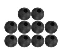 Kivivaka Lot de 10 butées de boule de câble en plastique pour système de poulie de gymnastique, interface de port limiteur de câble métallique, pièces de rechange pour machine de gym à domicile, noir