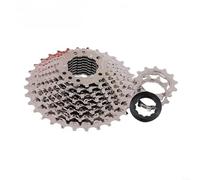 Kivivaka Lot de 10 cassettes de vélo légères pour Tiagra HG500, pignon en acier avec rapport de vitesse large, pour escalade et croisière, argenté