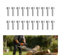 Kivivaka Lot de 10 vis à tête cylindrique M4 x 16 pour tronçonneuse compatibles avec MS440 MS460 FS500 HT70 9022 313 0680