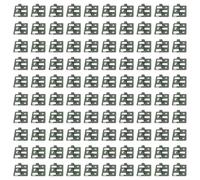 Kivivaka Lot de 100 clips de fixation de terrasse en WPC antirouille en acier inoxydable pour terrasse extérieure, panneaux en bois et plastique (A7 mm)