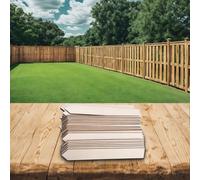 Kivivaka Lot de 100 étiquettes en bois pour pots de jardin, herbes double | Marqueurs de fleurs et légumes, piquets en bois naturel non traité, 15 x 2 x 0,2 cm