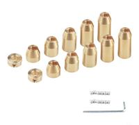 Kivivaka Lot de 12 blocs d'équilibrage de roue à rayons pour motos avec compatibilité des rayons intérieurs de 4,8 mm et durabilité en alliage de laiton pour une utilisation continue
