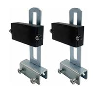 Kivivaka Lot de 2 aimants pour interrupteur de fin de course - Ouvre-portail coulissant automatique en nylon composite résistant aux intempéries avec support de montage et clé - Noir