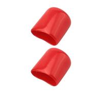 Kivivaka Lot de 2 capuchons de soupape de décharge de pression en silicone pour bouton de fourche avant Fox, capuchon de protection absorbant les chocs, noir
