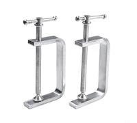 Kivivaka Lot de 2 colliers de serrage en acier allié 0-50/65/85/100 mm - Plage de serrage pour bois, métal, pierre, plastique (0-85 mm)