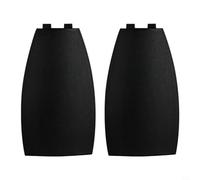 Kivivaka Lot de 2 coques de e voiture pour Mercedes 3 boutons Noir brillant Coque de protection en plastique ABS