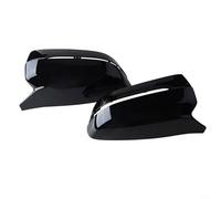 Kivivaka Lot de 2 coques de rétroviseur latéral noir brillant pour BMW G21 G30 G31 G11 G12, boîtier extérieur ABS de rechange