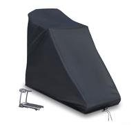 Kivivaka Lot de 2 housses de tapis de course 160 x 95 x 110 cm, en tissu Oxford 210D, imperméable, coupe-vent, anti-UV, anti-poussière avec cordon de serrage pour intérieur et extérieur, noir