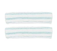 Kivivaka Lot de 2 housses d'essuyage de rechange pour lave-vitres Leifheit M, lavable, en microfibre avec poils d'angle, 27,5 x 6,8 cm, turquoise