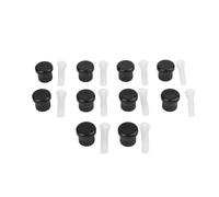 Kivivaka Lot de 20 capuchons de buse d'arrosage avec têtes de chasseur de filtres, ABS pour protection contre les débris en plastique, accessoire d'irrigation, noir