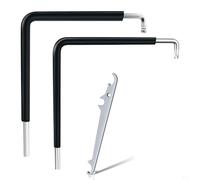 Kivivaka Lot de 3 clés de réglage de fenêtre chromées à six pans creux de 4 mm et pour embout étoile T15